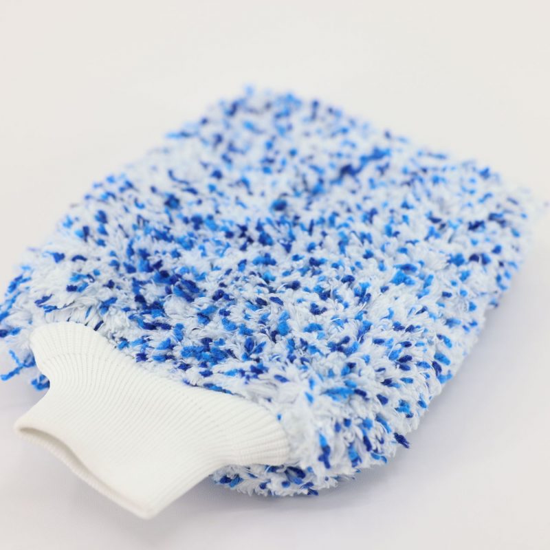 三色纤维超细纤维洗车手套