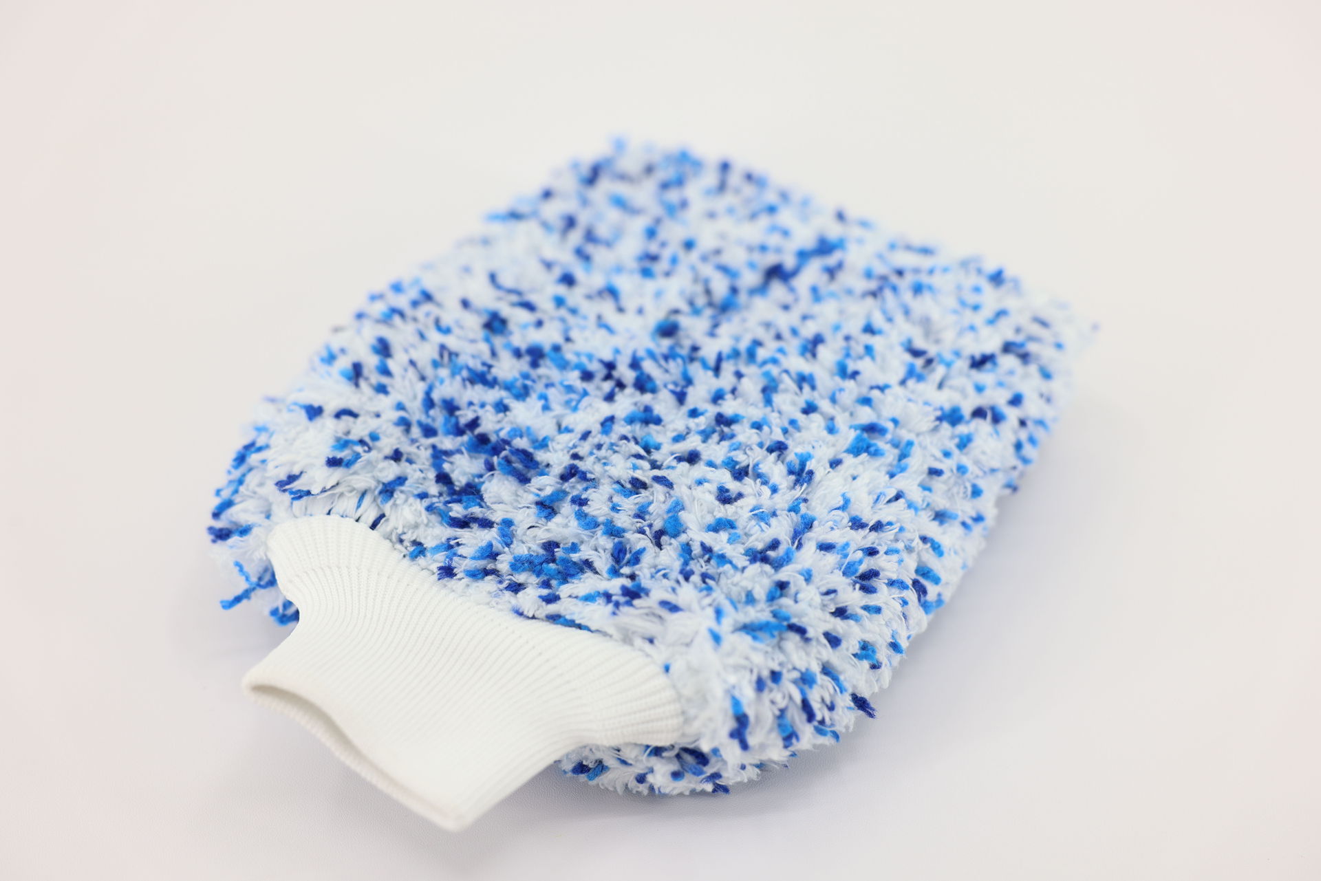 三色纤维超细纤维洗车手套